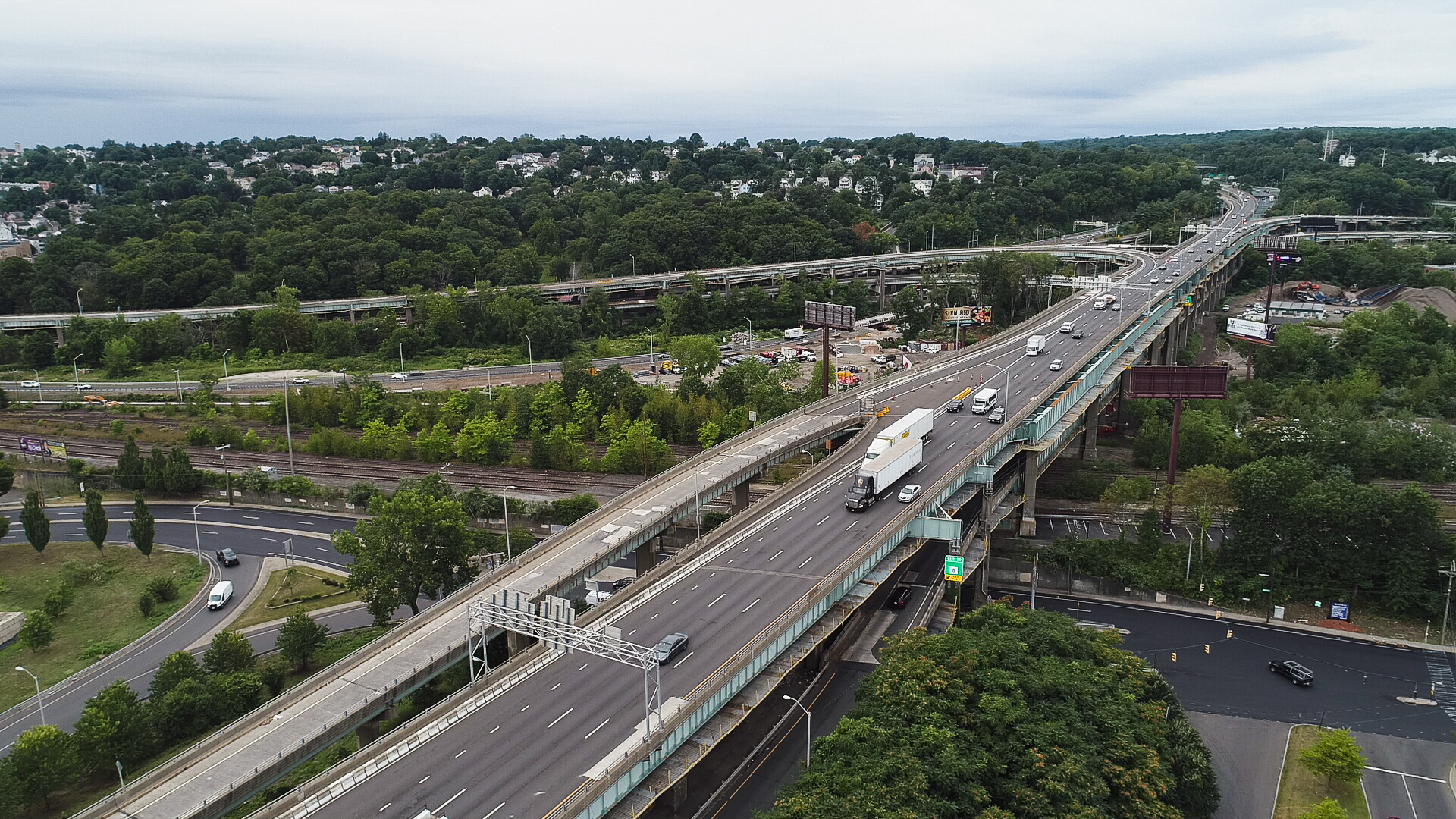 An arial shot of a portion of the Mixmaster